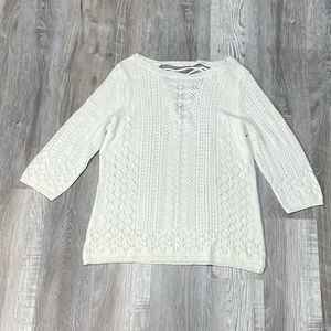 NY&C NWT white knit top